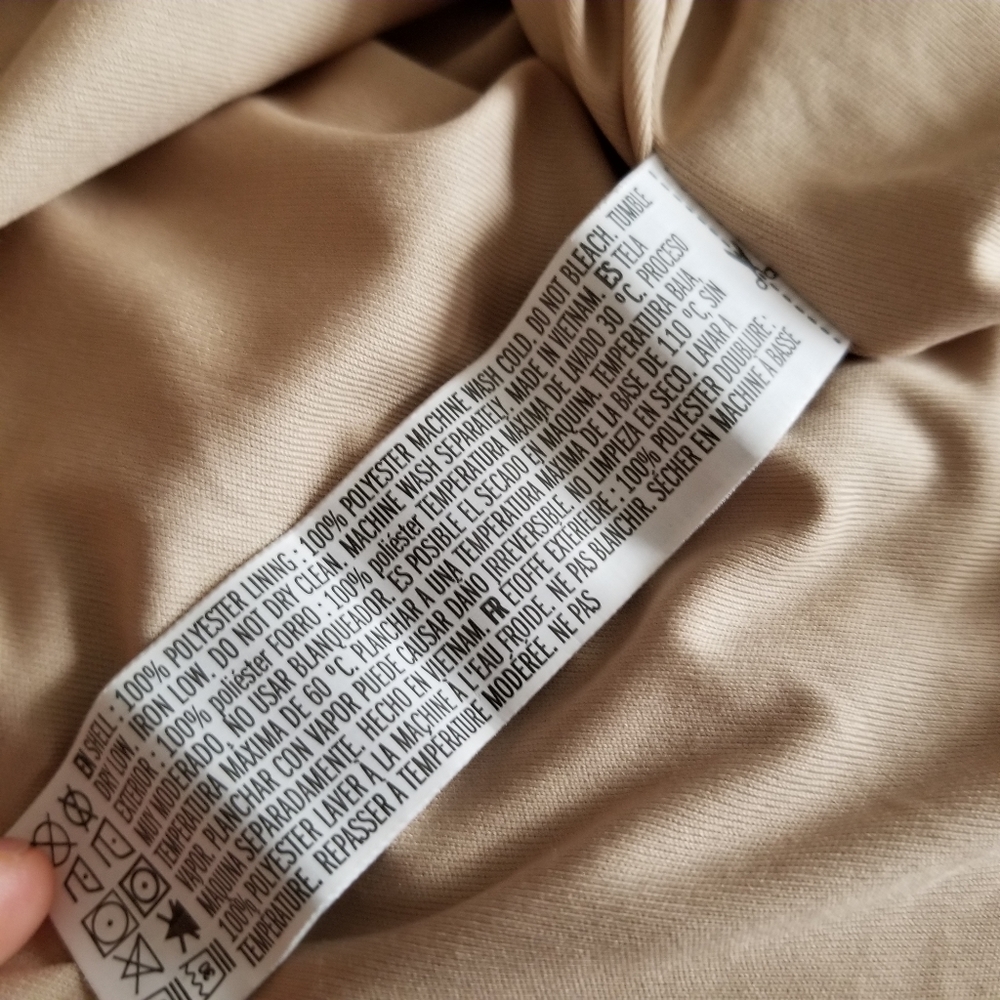 Forever 21 Taupe Tie Neck Flowy Dress - Picture 7 of 7